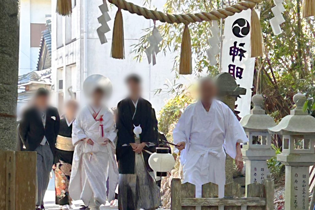 神明神社での結婚式