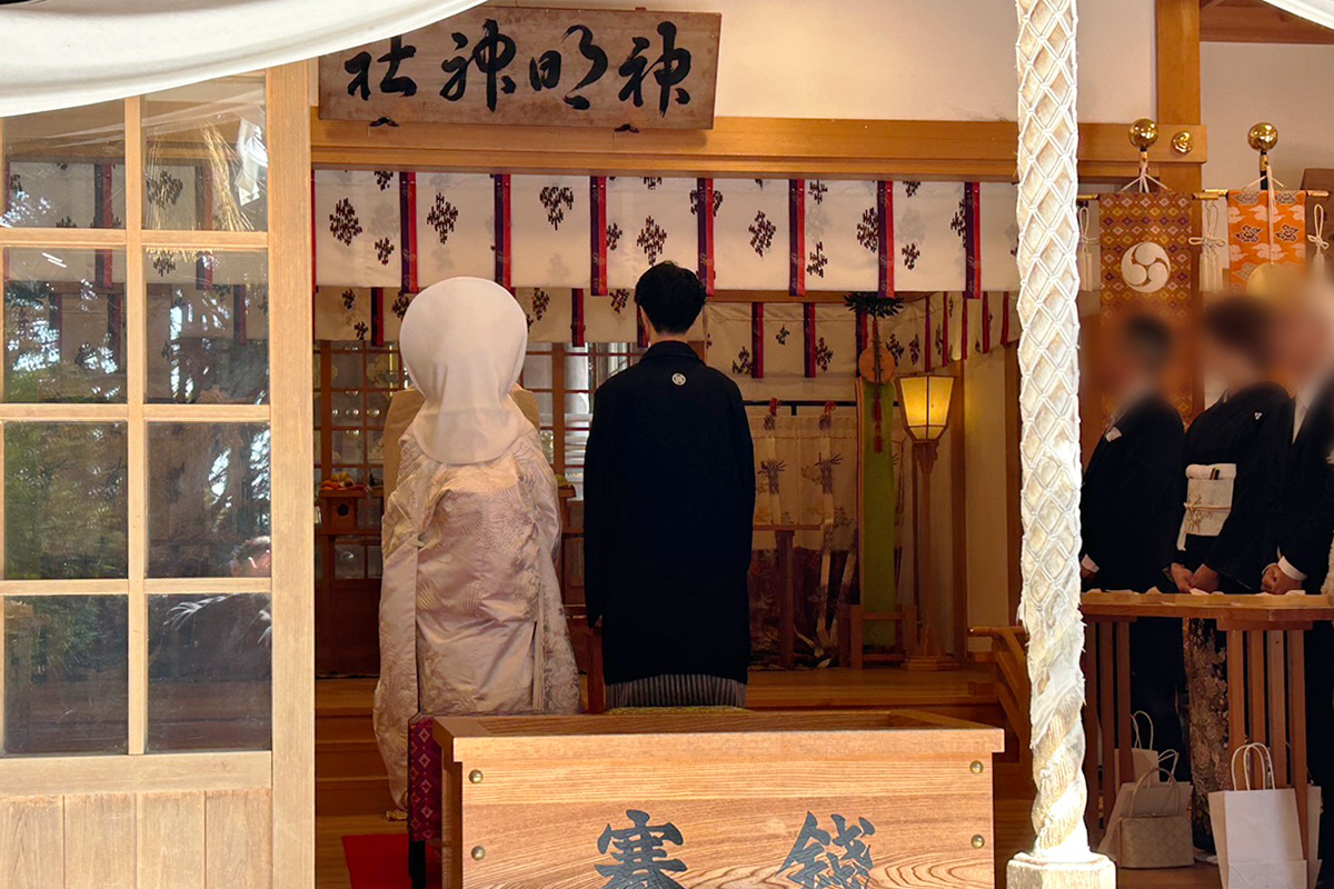 神明神社での結婚式